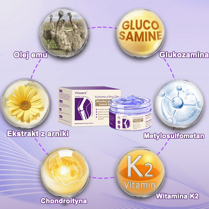 🪻Viloxera™ Kurkuma a Emu Olej Masážny gél proti bolesti kĺbov👨⚕️Schválené Slovenskou ortopedickou spoločnosťou (SOTS)