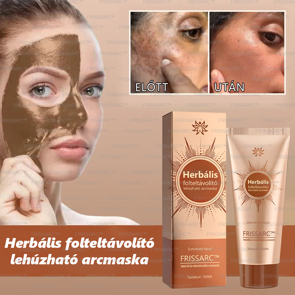 đFRISSARCâą fehĂ©rĂtĆ Ă©s folteltĂĄvolĂtĂł arcmaszk